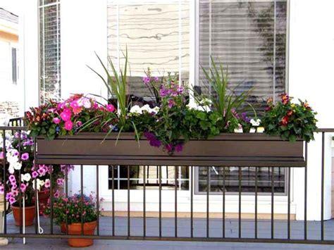 metal balcony flower box with holder|hanging planter boxes for balconies.